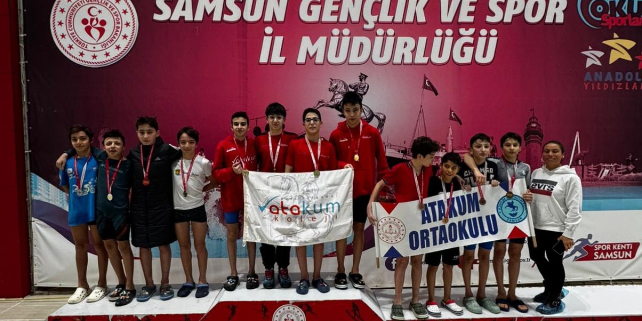 Dereceye giren sporcular ödüllendirildi