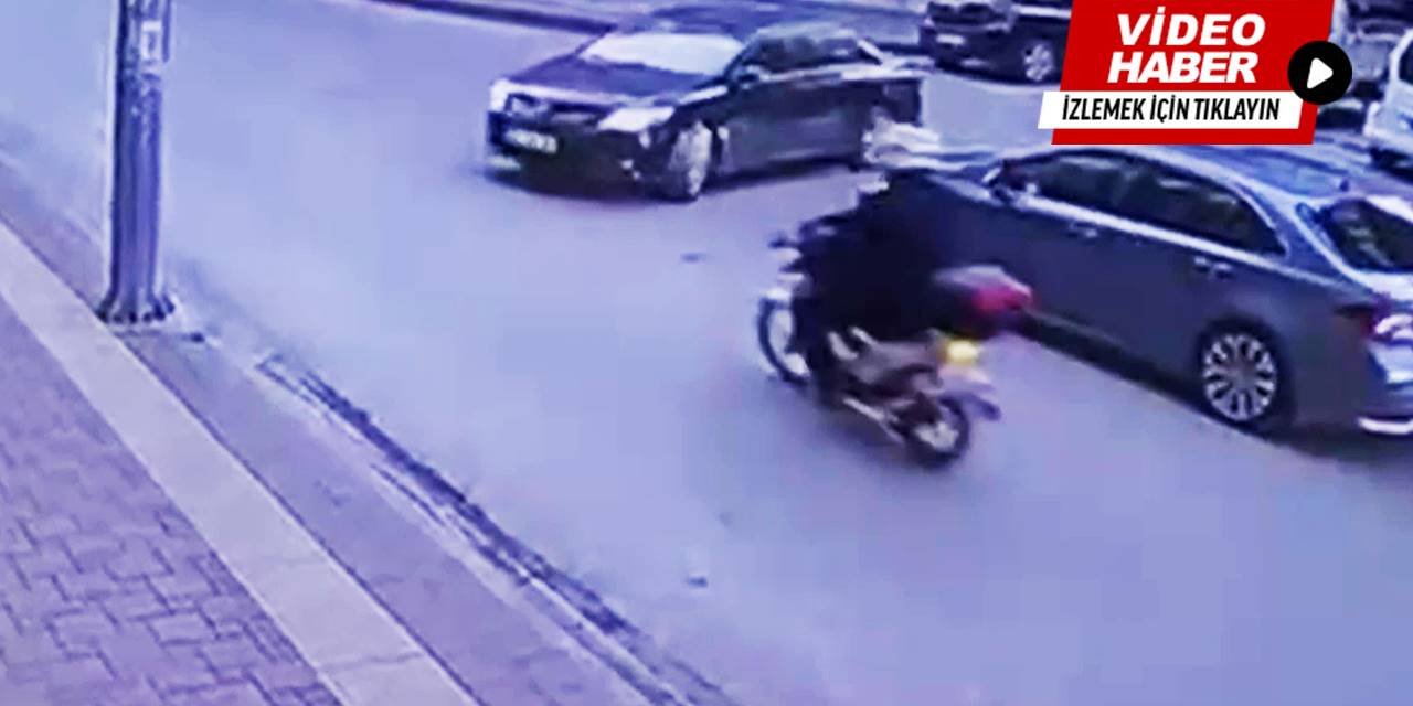 Trafik kazasında motosiklet sürücüsü yaralandı