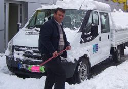 Akdağ Kayak Tesisi, özlem duyduğu kara kavuştu