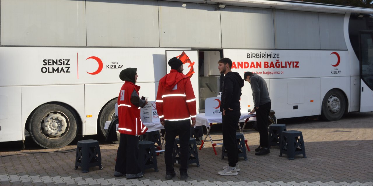 Havza'da 54 ünite kan bağışı alındı