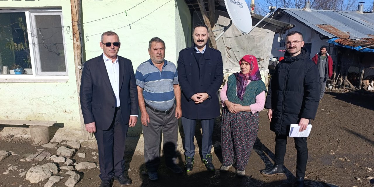 Kaymakam Ayvat'tan engelli ve yaşlılara ziyaret