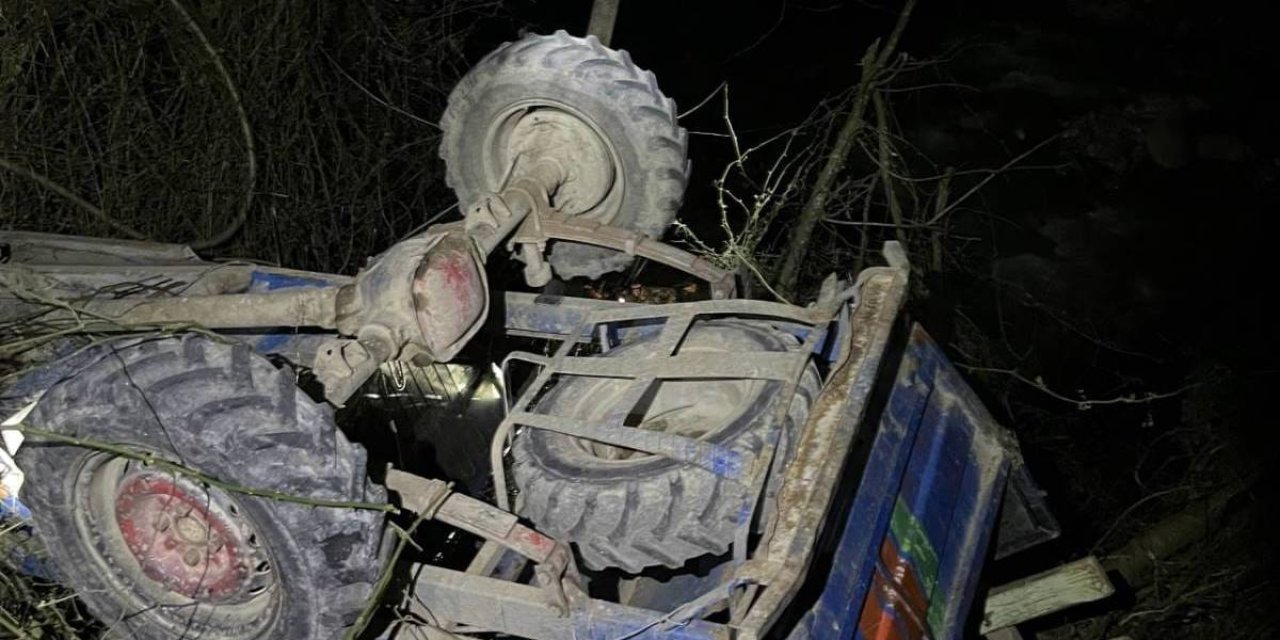 Tarım aracının devrilmesi sonucu bir kişi öldü