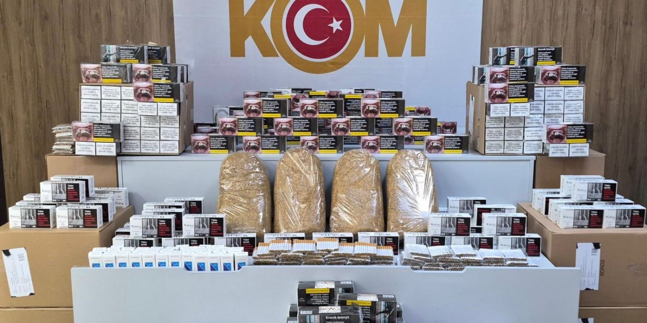 Samsun'da 180 bin kaçak makaron ele geçirildi