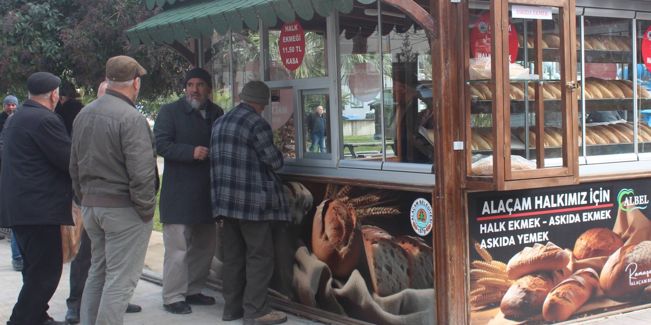 Halk ekmek satış büfesi hizmete girdi