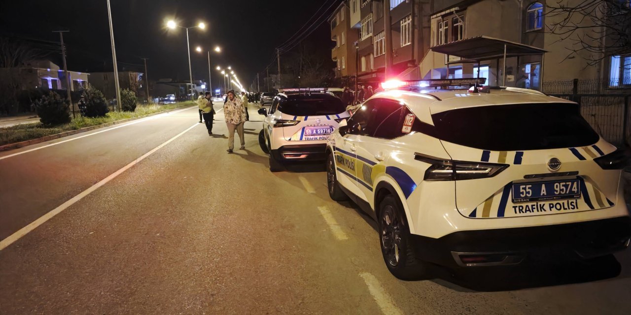 Samsun'da motosikletin çarptığı yaya ağır yaralandı