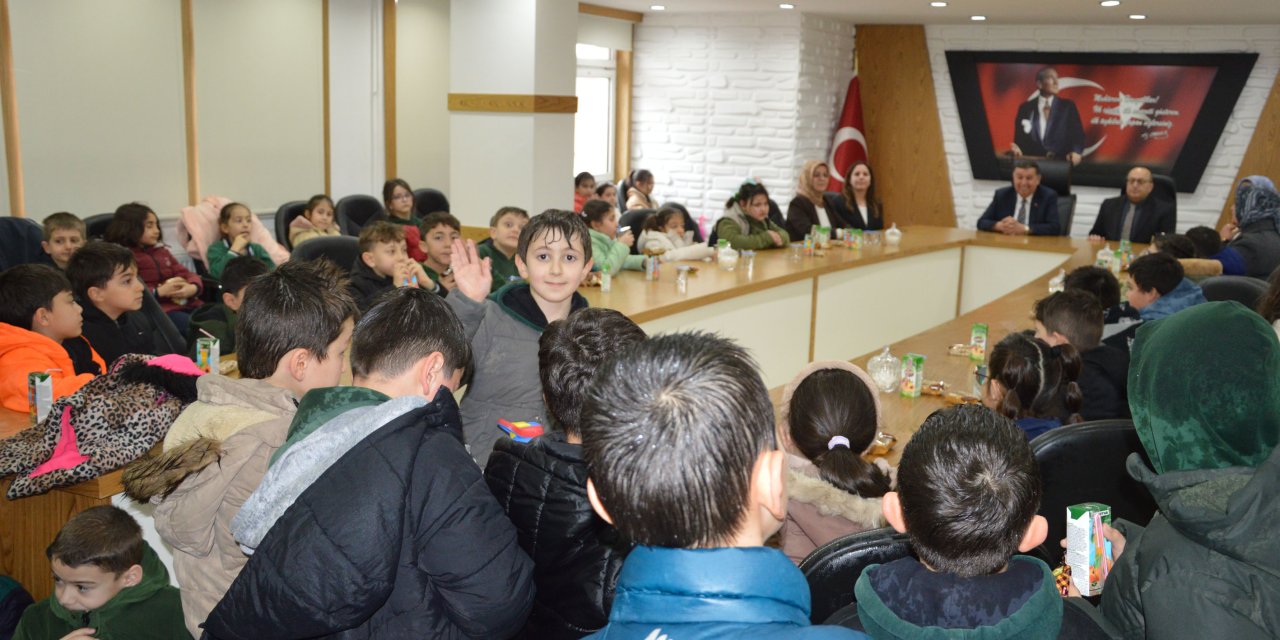 İlkokul öğrencilerinden Havza Belediyesine ziyaret