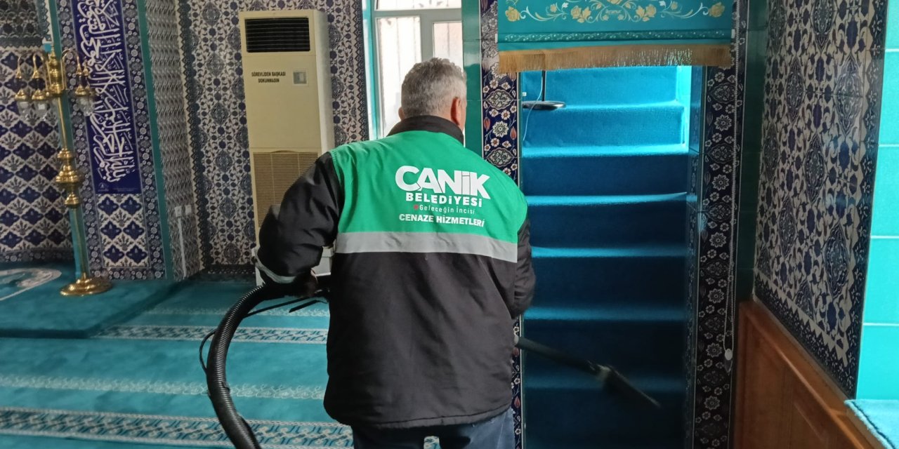 Canik'te camiler ramazana hazır