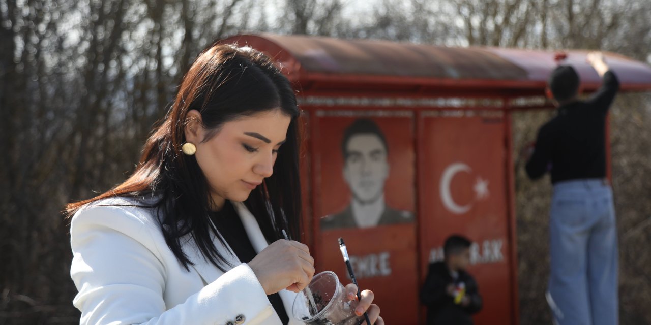 Genç çiftten şehide vefa