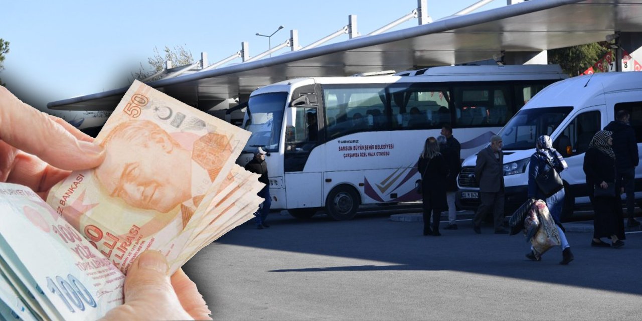 Samsun'da toplu ulaşıma zam yapıldı