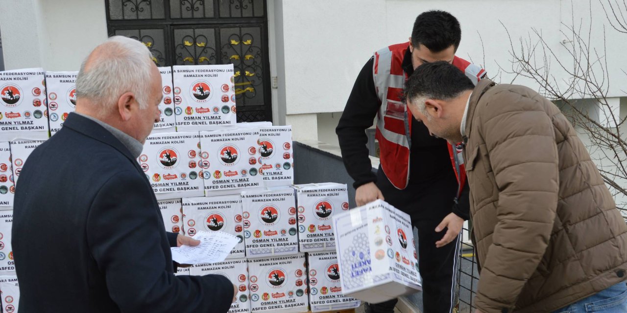 ASFED 200 adet ramazan kolisi dağıttı