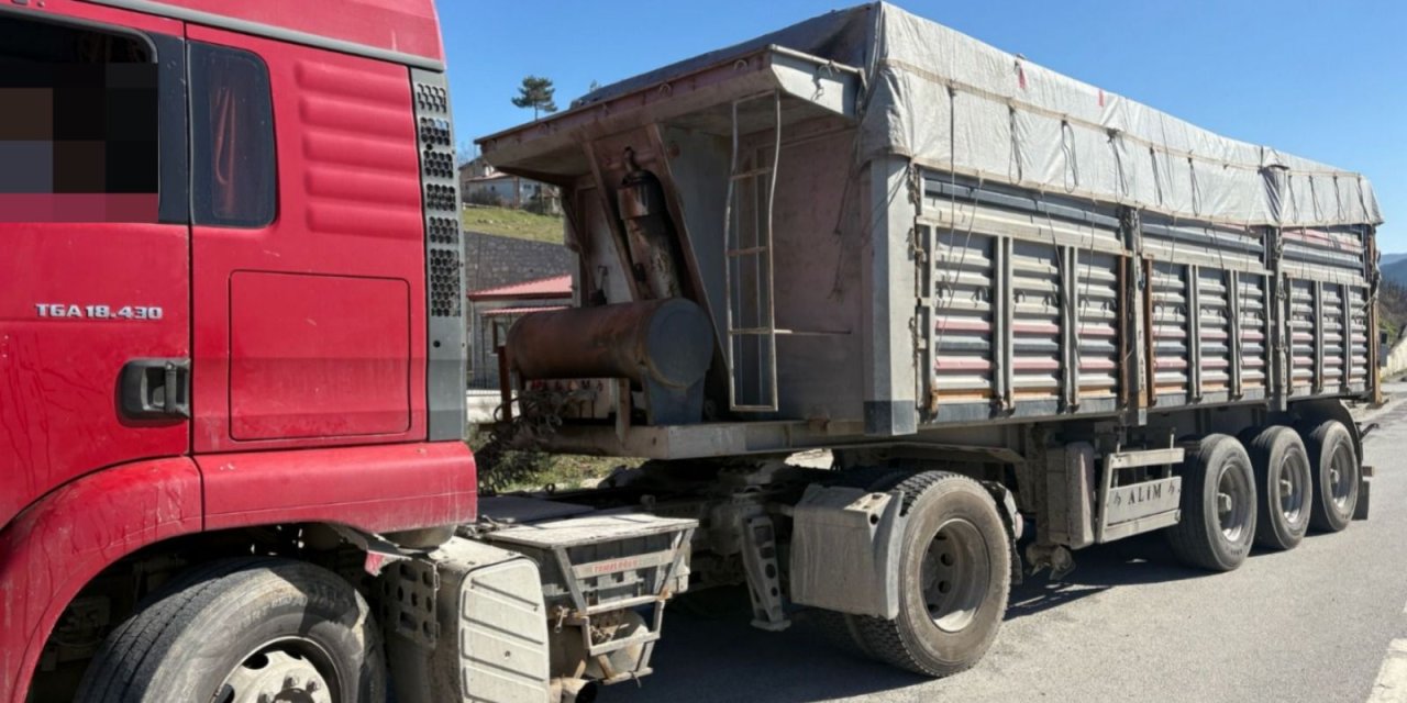 Kantara girmeyen çekiciye 48 bin 70 lira ceza