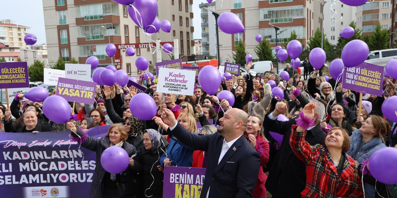 Atakum'da kadınlar için farkındalık yürüyüşü