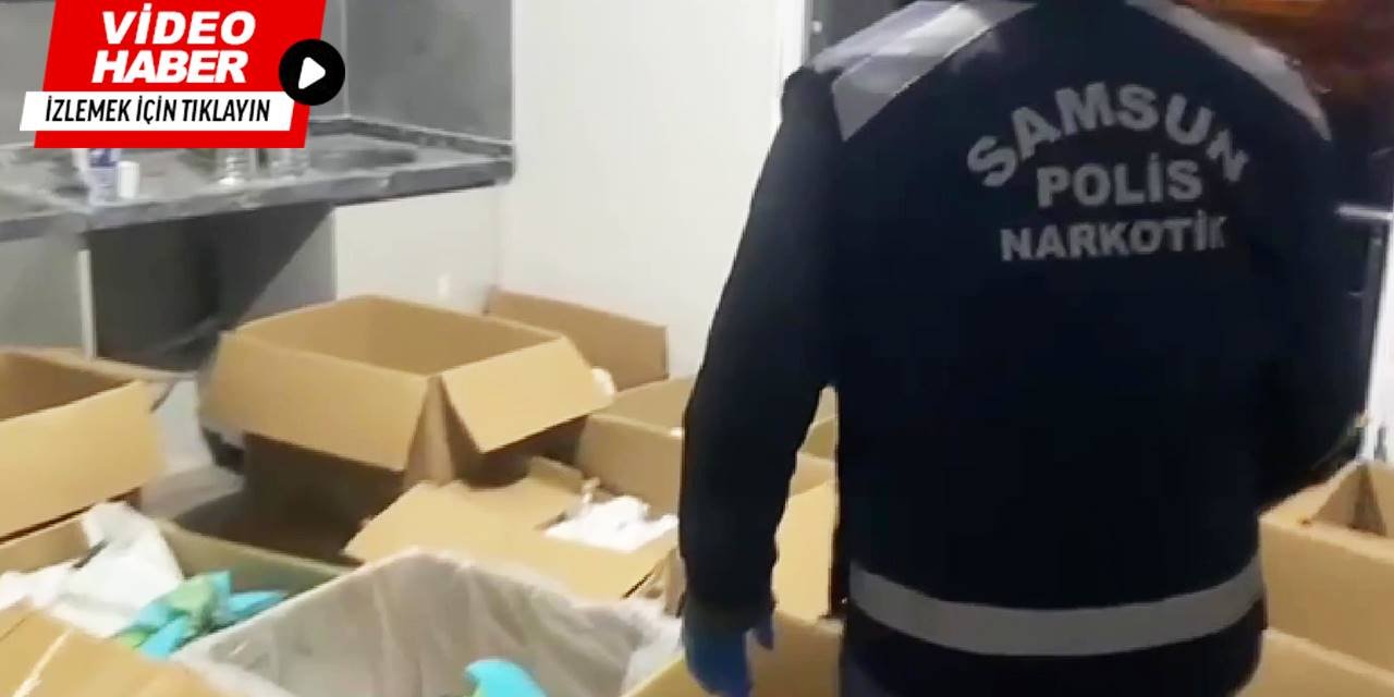 Samsun'da 421 bin 120 uyuşturucu hap ele geçirildi