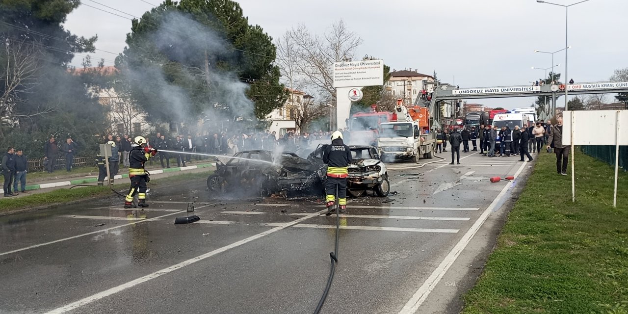 Trafik kazasında 3 kişi yaralandı