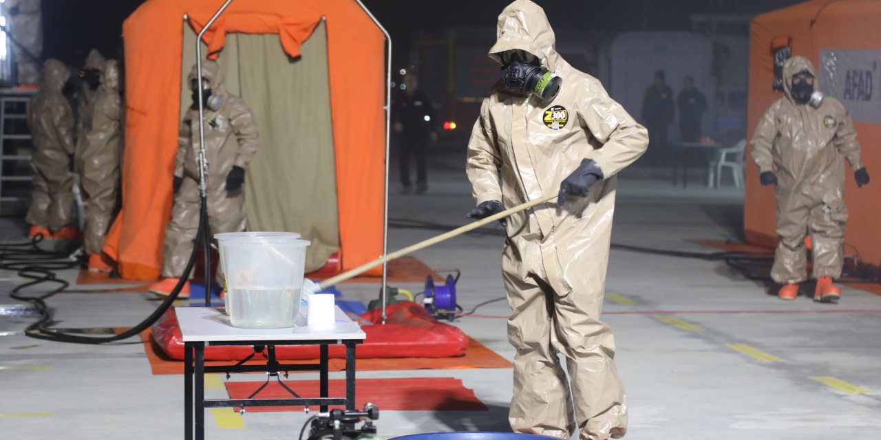 Şehir Hastanesinde KBRN tatbikatı yapıldı