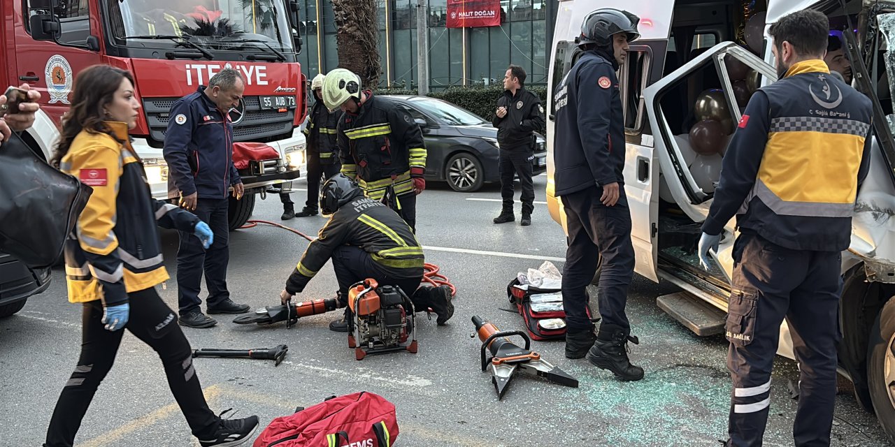 Trafik kazasında 7 kişi yaralandı