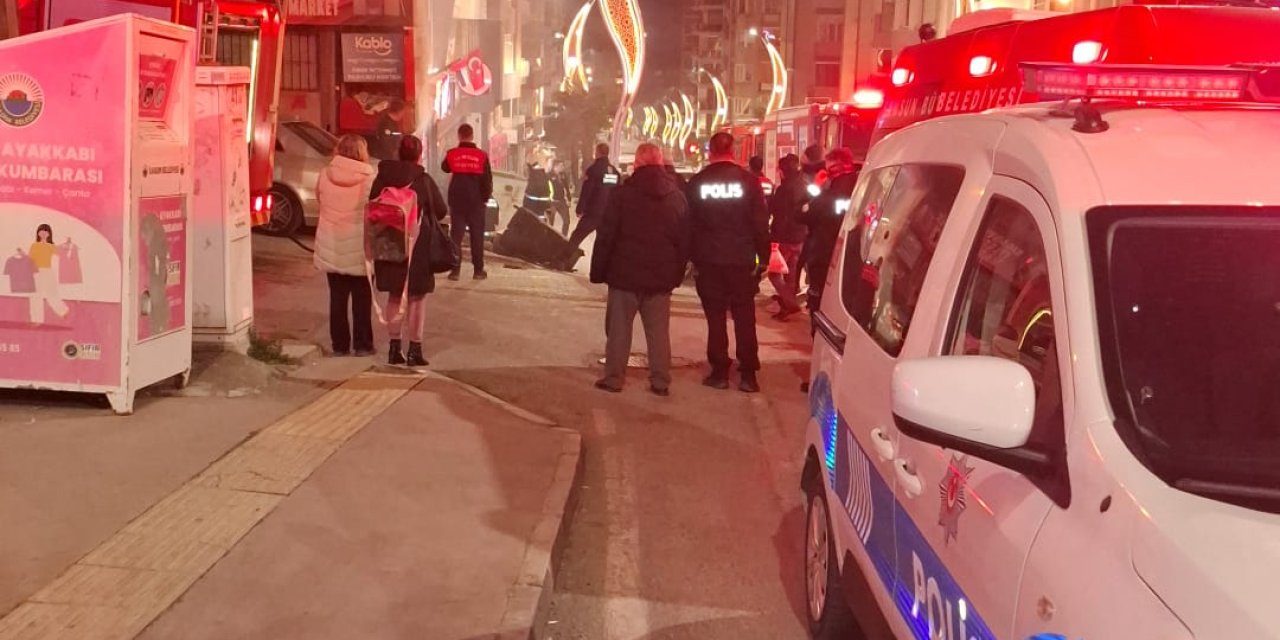 Gece yarısı korkutan yangın