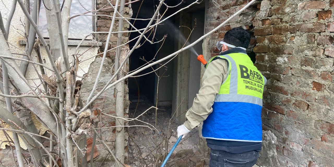 Kışlak ilaçlama çalışmaları devam ediyor