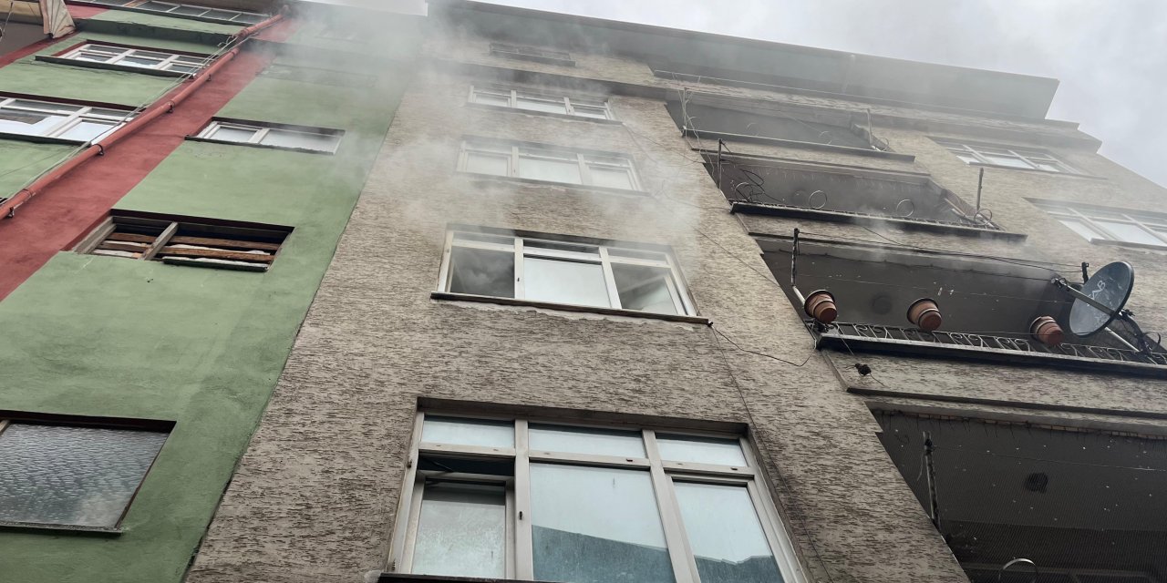 Yangında 2 kişi dumandan etkilendi