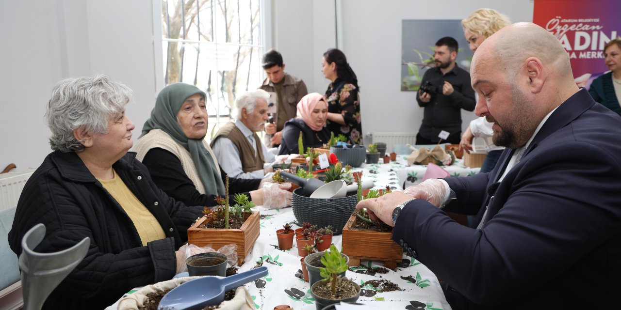 Teraryum atölyesinde bir araya geldiler