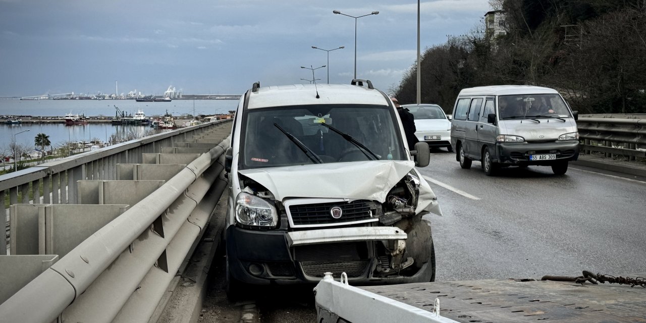 Samsun'da trafik kazalarında 2 kişi yaralandı