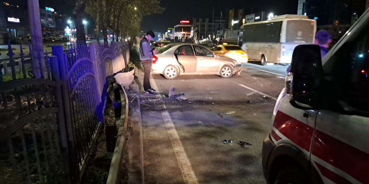 Trafik kazasında 2 kişi yaralandı