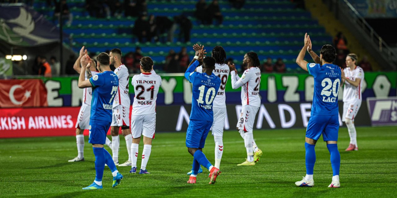 Samsunspor Rize deplasmanında dağıldı