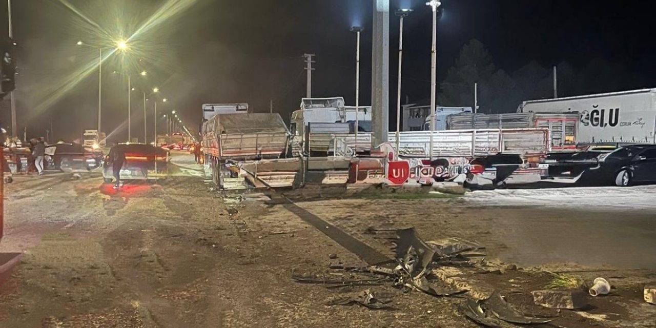 Trafik kazasında 1 kişi yaralandı