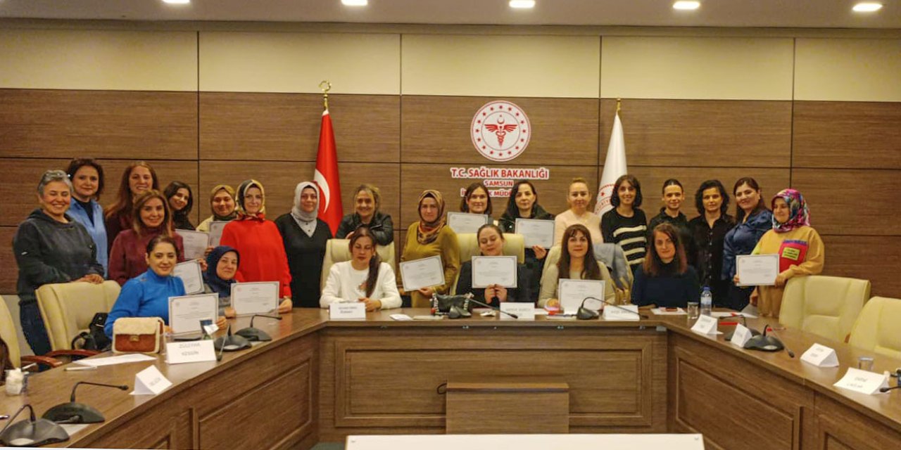 Samsun'da Gebe Okulu Eğitimi tamamlandı