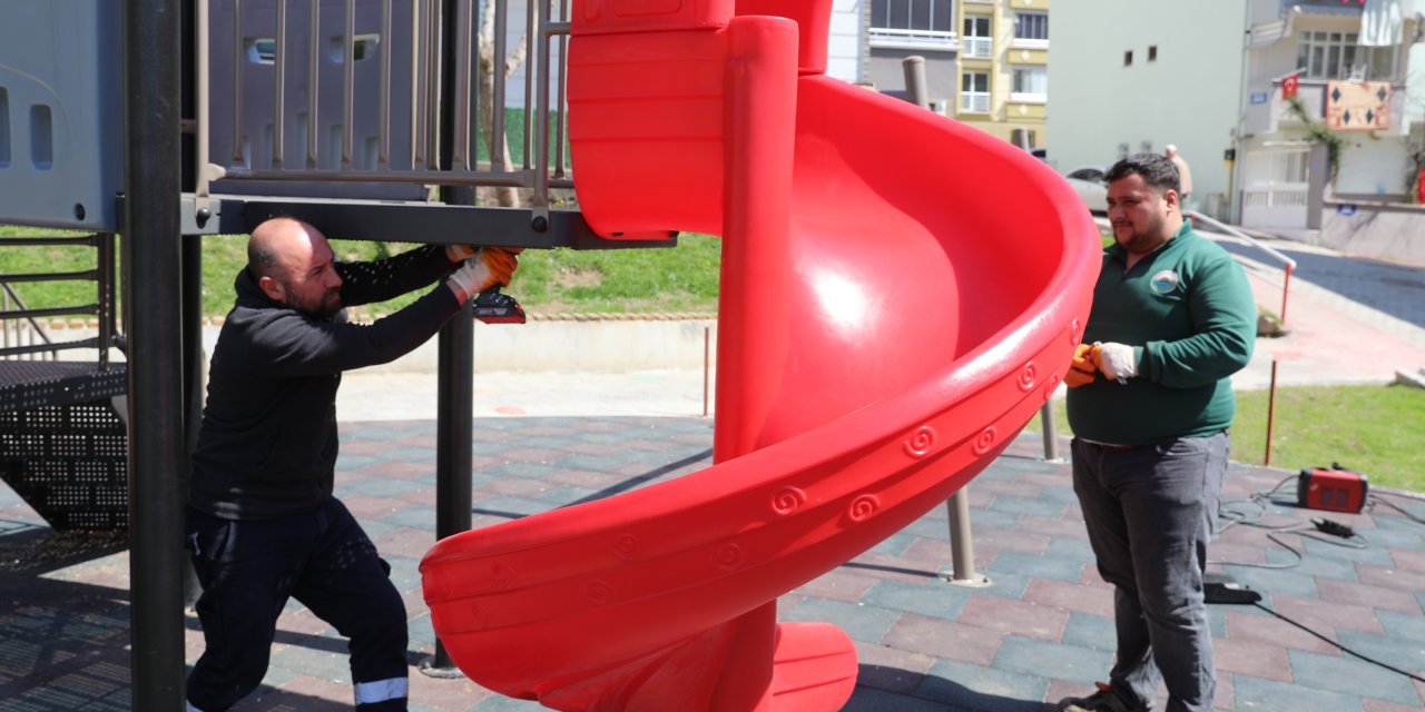 İlkadım’ın parkları yaza hazırlanıyor