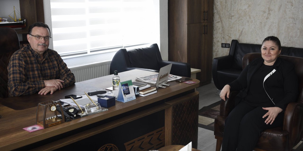 Melike Aktel Karaçor'dan Adnan Bahadır'a ziyaret