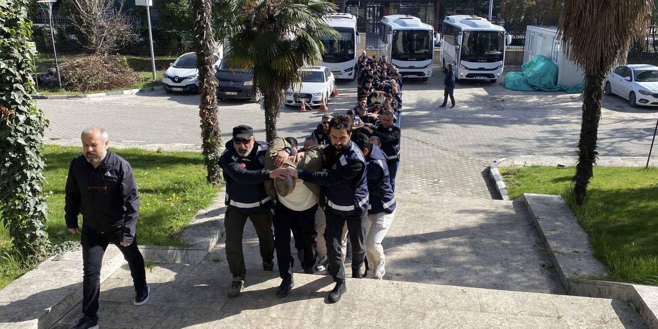 Samsun'da 25 şüpheli gözaltına alındı