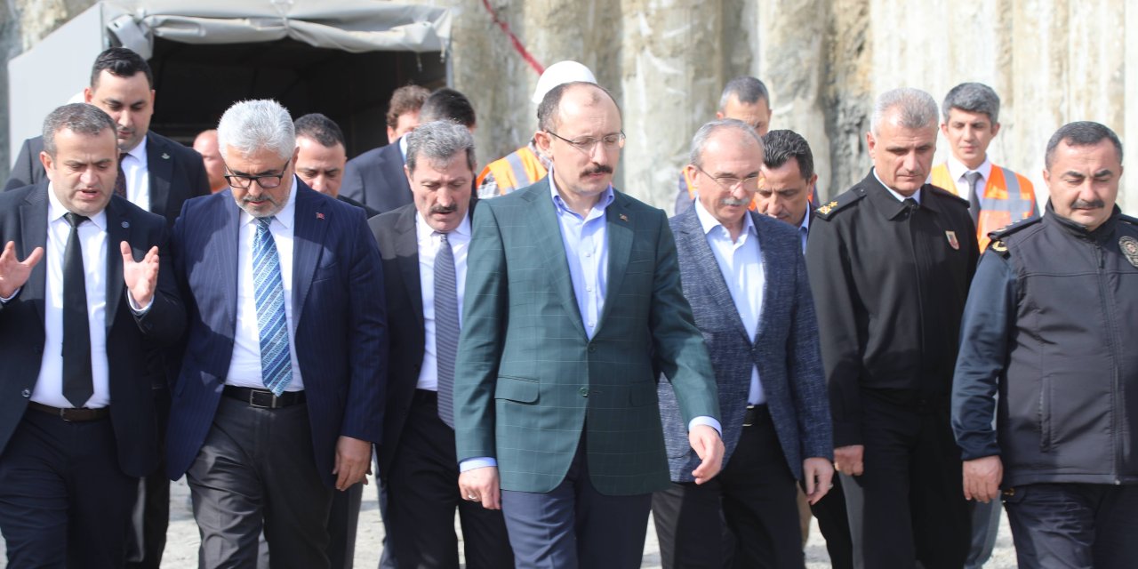 Samsun Batı Çevre Yolu inşaatını inceledi