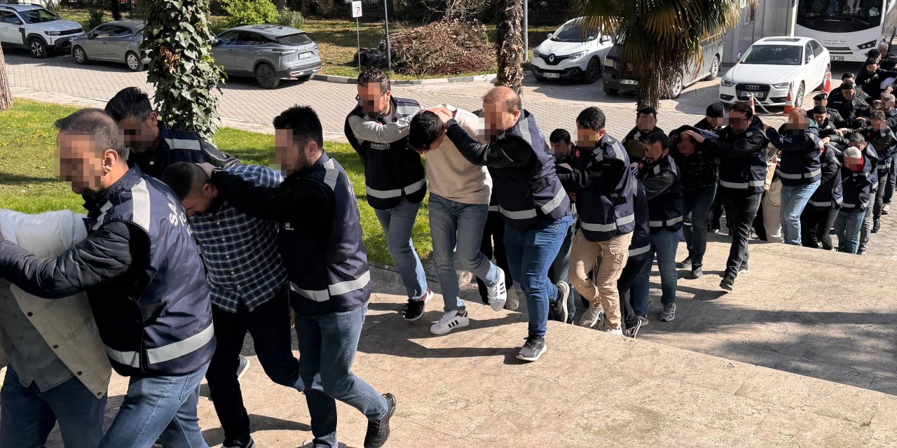 Gözaltına alınan 25 şüpheliden 17’si tutuklandı