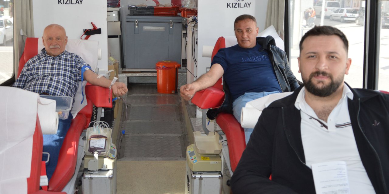 60 ünite kan bağışı alındı