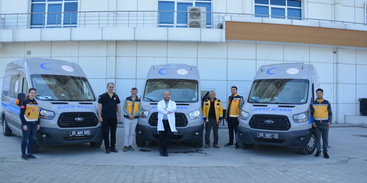 Bafra Devlet Hastanesi ambulans filosunu güçlendirdi