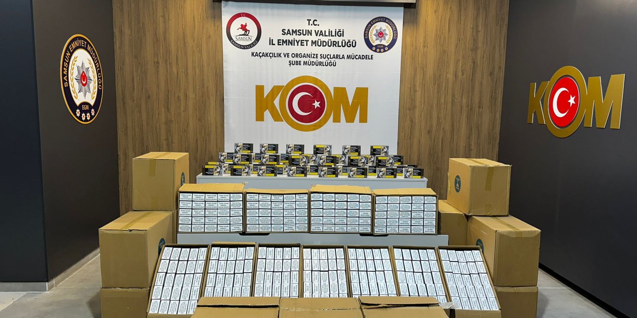 Samsun'da 250 bin makaron ele geçirildi