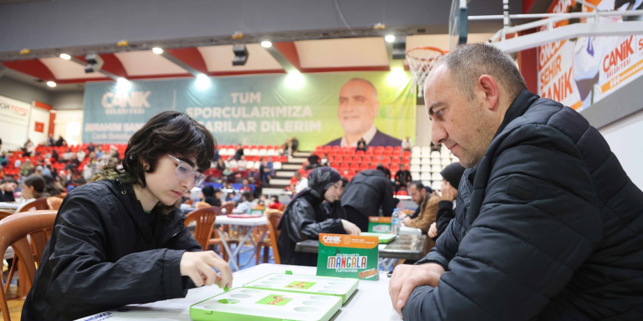 Canik'te mangala turnuvası coşkusu