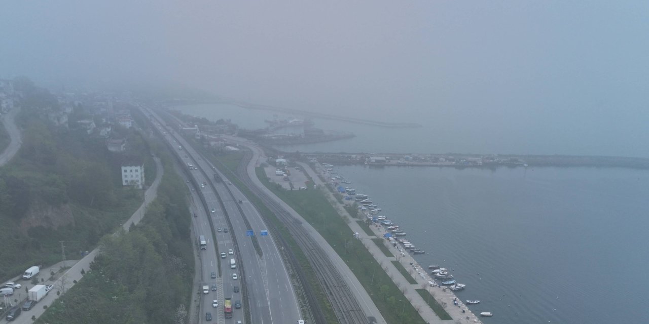 Samsun'da sis etkili oldu