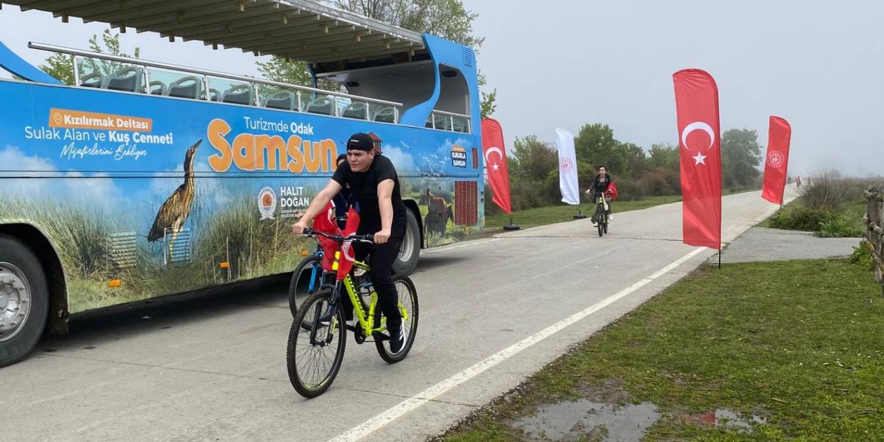 Kuş Cenneti'nde bisiklet turu düzenlendi