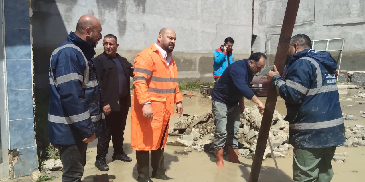 Atakum'dan Havza'ya sel yardımı