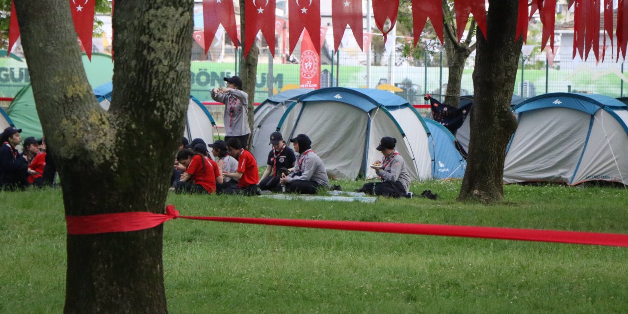 Samsun’da izciler kampa girdi