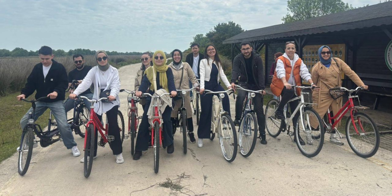 Kızılırmak Deltası Kuş Cenneti'nde pedal çevirdiler