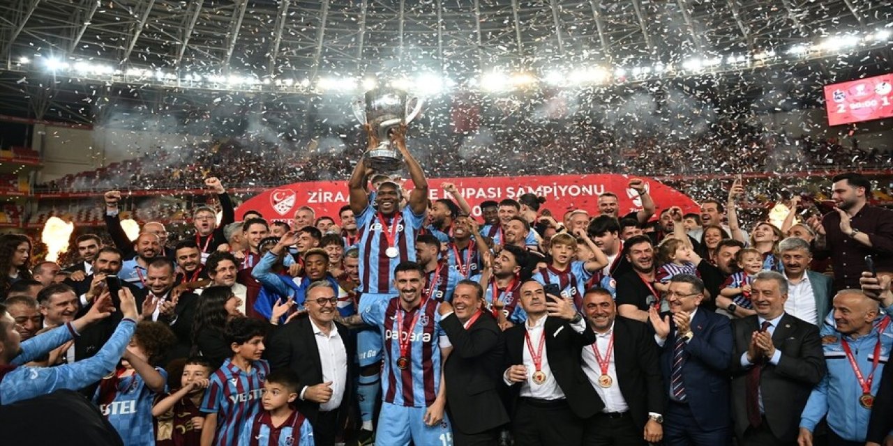 Trabzonspor, 10. kez Türkiye Kupası'nı kazandı