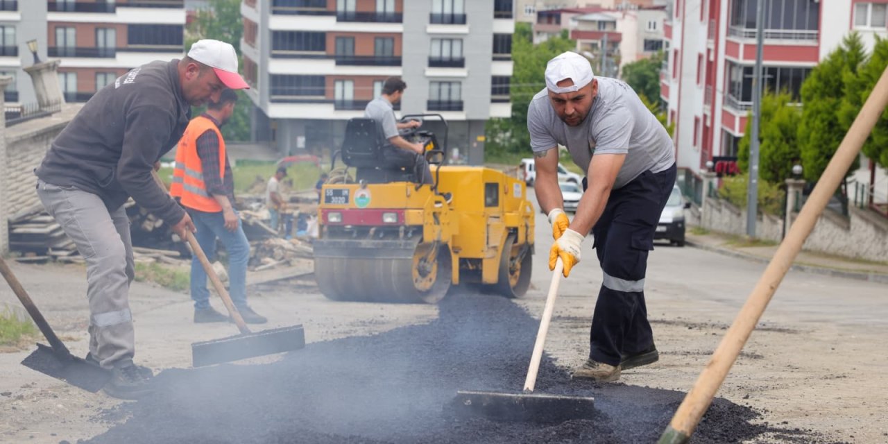 İlkadım’da yol yenileme çalışmaları devam ediyor