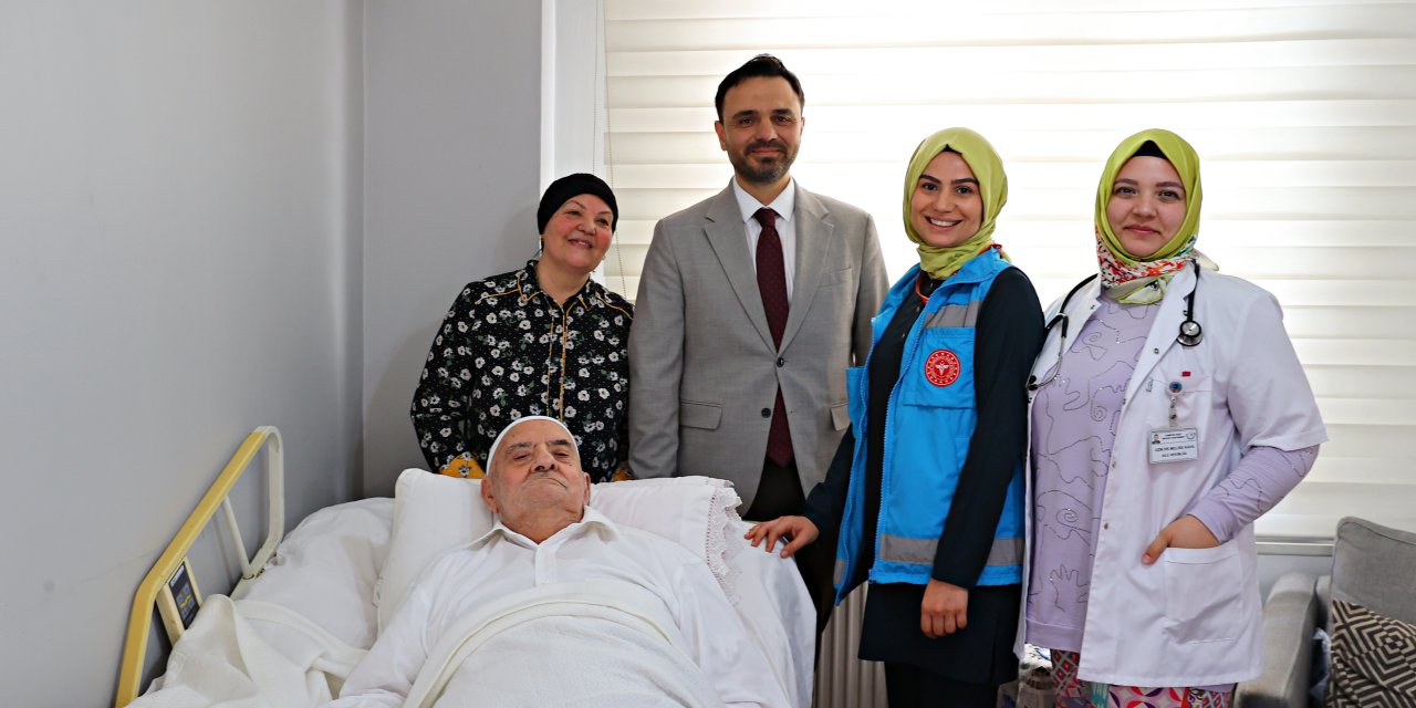 Samsun'da evde bakım hizmetleri devam ediyor