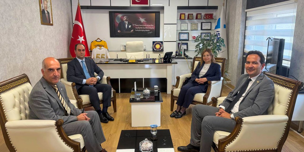 Rektör Aydın’dan İŞKUR İl Müdürü Dürümlü’yü ziyaret