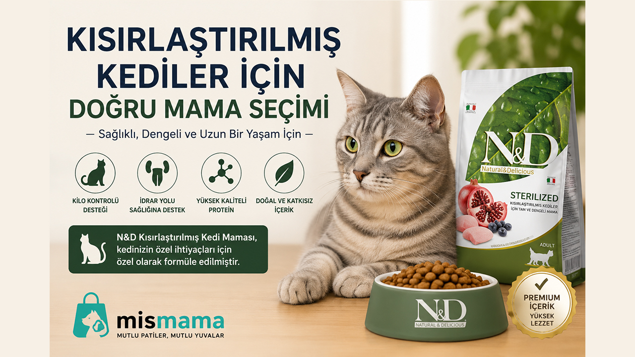 Kısırlaştırılmış Kediler İçin Mama Seçimi Neden Bu Kadar Önemli?