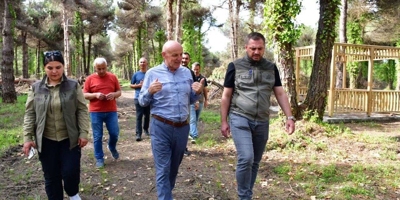 Yürütülen çalışmaları yerinde inceledi