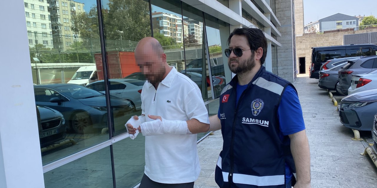 Eski eşini darbedip iş yerine zarar verdi